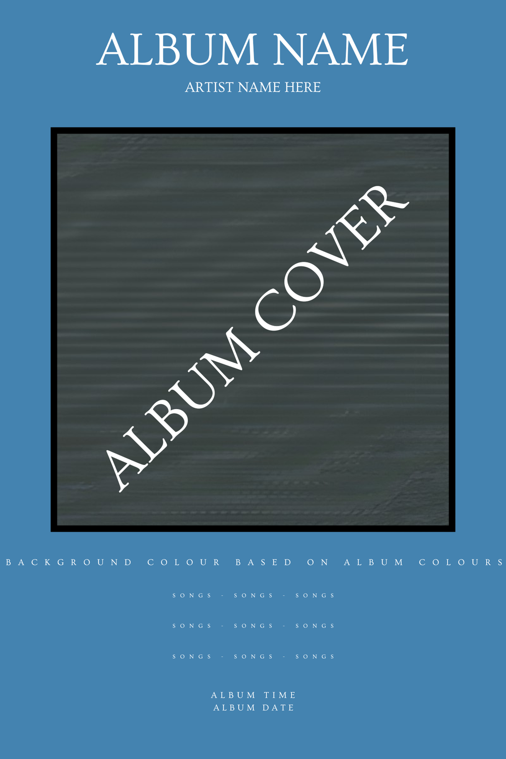Custom Album Poster