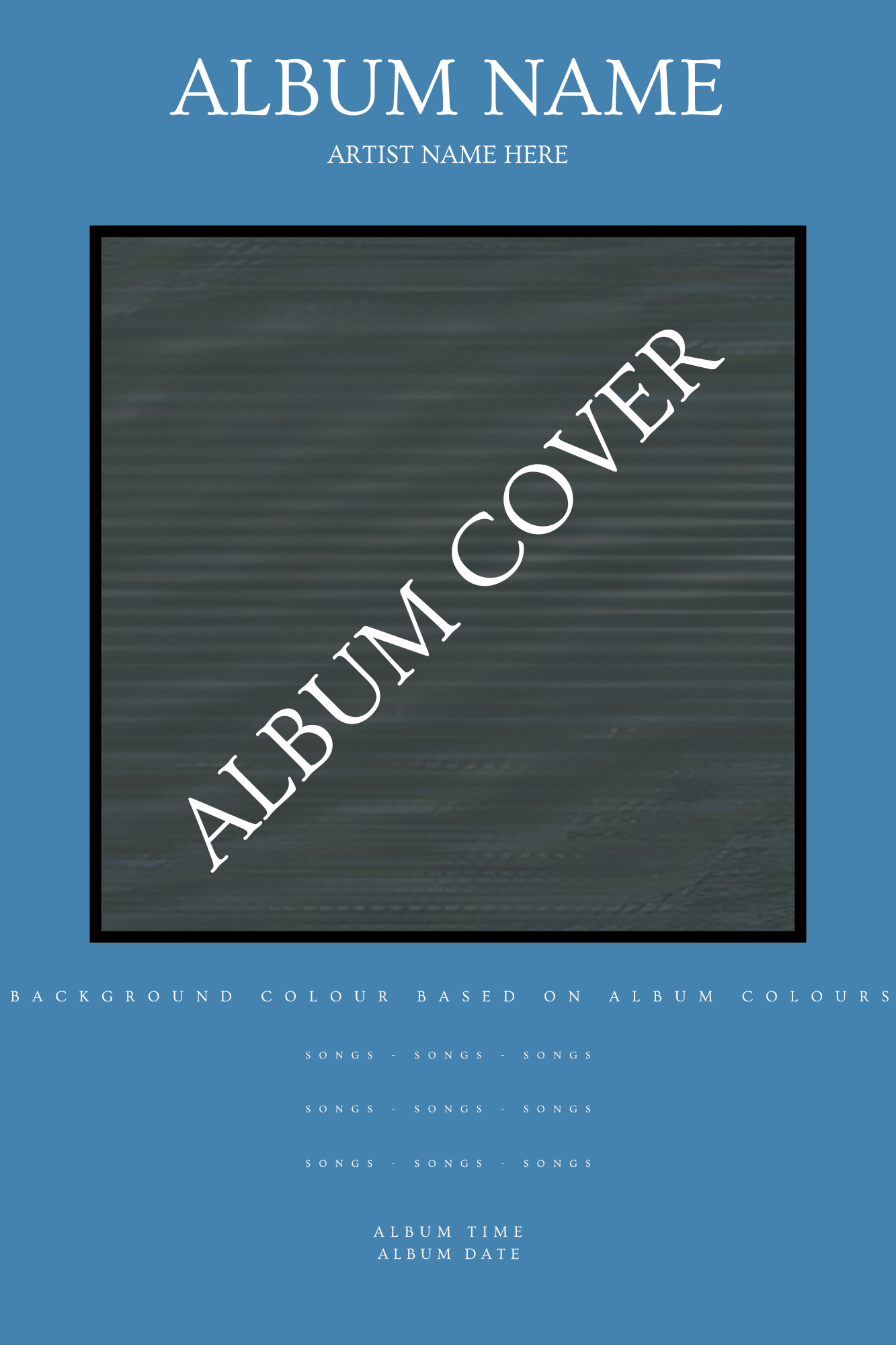 Custom Album Poster